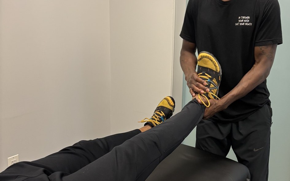 Assisted stretching session, Never Stagnant Training